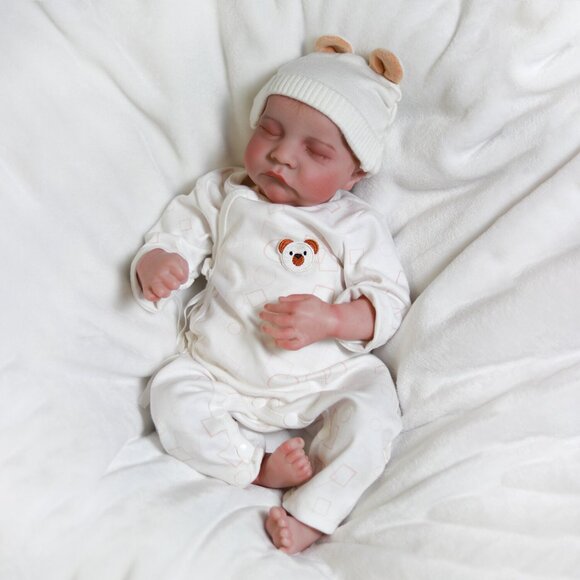 Realistic Newborn Baby Dolls Vinyl Silicone Real Lifelike Reborn Girl Doll Gift - Picture 5 of 7